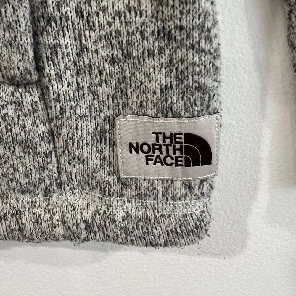 The North Face V5801 Girls Crescent Full Zip Sweater S 7-8Vintage White Heather